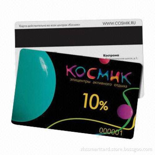 Magnetic card, made of PVC